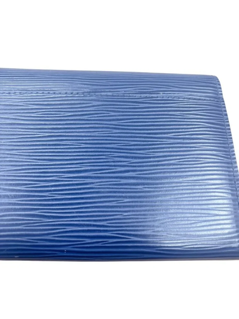Louis Vuitton Epi Wallet Portefeuille Sarah Indigo Blue